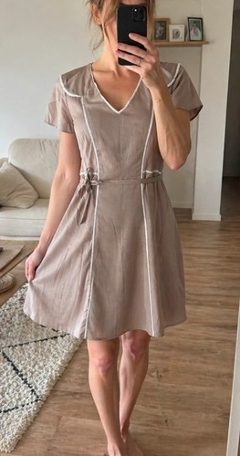 Robe cotélac beige - –, crème