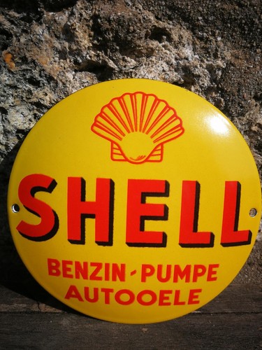 Plaque émaillée shell - émaillée,