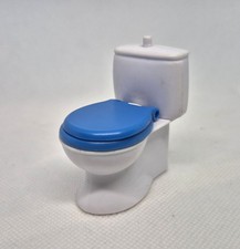 WC  TOILETTE BLANC ET BLEU