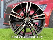 4x R17 Inch 5x108 Volvo Aro Style Black Polished Wheels : Fits For S60 V40 XC40