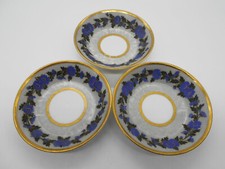 3 SOUS TASSES / COUPELLE EN PORCELAINE DE PARIS DEBUT XIX ème GOUT DAGOTY