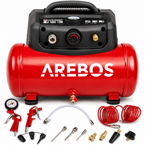 Arebos compresseur air - compresseur, 1200w
