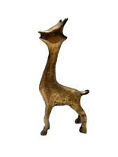 Statuette africaine en bronze : " Girafe "