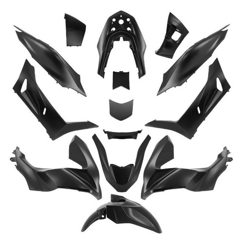 Kit carrosserie noir - noir, mat