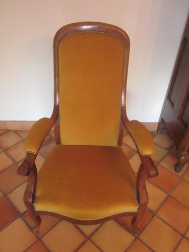 Fauteuil voltaire noyer - voltaire, en
