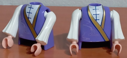 Playmobil corps torse lilas - playmobil, x2