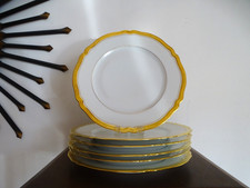 6 assiettes plates porcelaine
