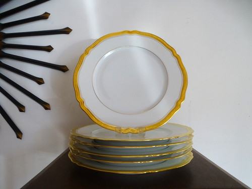 Assiettes plates porcelaine - 6,