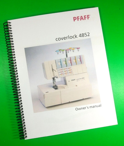 Owner manual for - for, pfaff