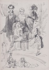 Alfred Grevin Costumes De Mode Parisiens Le Charivari Dessin 1875