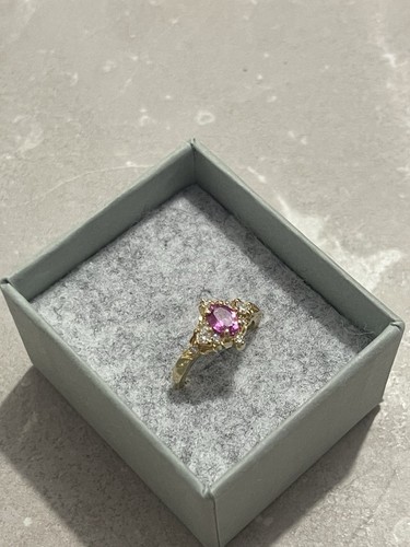 Bague 18k avec saphir - or,