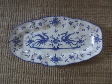 GRAND PLAT OVALE CERAMIQUE MOUSTIERS ou MARTRES TOLOSANE faïence déco XXe