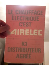Autocollant AIRELEC (le chauffage ELECTRIQUE)