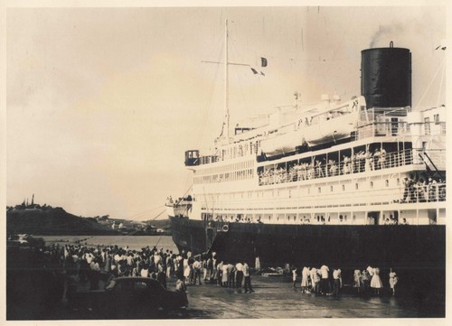 Ancienne photographie paquebot - ancienne,