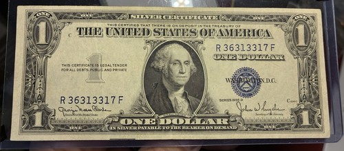 1935 one dollar bill - $1,