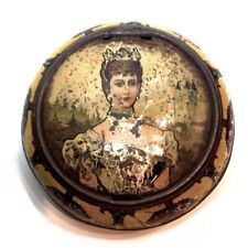 1896  Boite Publicitaire Tôle Litho Bonbons Martel Tzarine Alexandra Feodorovna