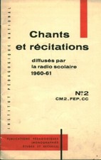 Livre chants et récitations