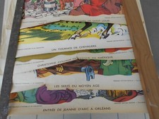 5 anciennes affiches scolaires NOUVEAUX TABLEAUX HISTOIRE CIVILISATION NATHAN