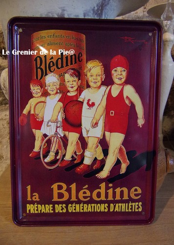 Plaque métal blédine - plaque,
