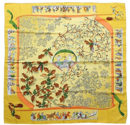 Hermes carre silk scarf - hermes,
