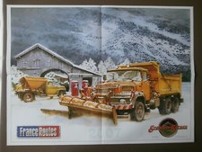 POSTER RETRO CAMION PAYSAGE MONTAGNEUX 56 x 42 cm & 