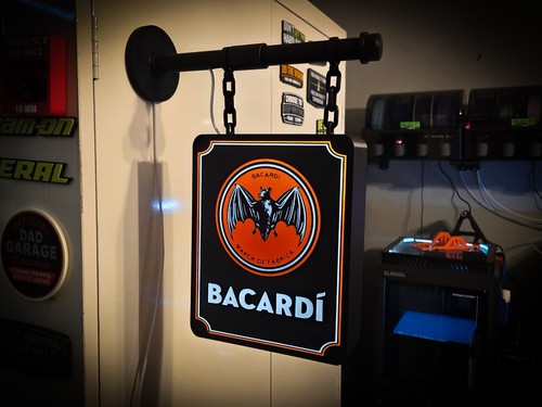 Bacardi hanging led light box - bacardi,