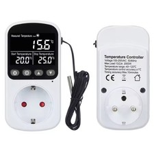 Prise Thermostat Numérique Contrôle Température avec Minuterie pour Divers Ap