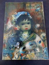 CALOGERO Jean (1922-2001) ECOLE ITALIENNE -Né EN SICILE "ENFANT CHAPEAU BLEU" -B