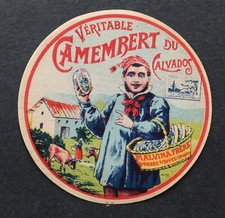 Etiquette fromage CAMEMBERT du Calvados Malvina St Pierre sur Dives 4