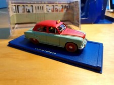TINTIN en voiture Atlas num 21 Taxi Simca de l'Affaire Tournesol + LIVRET/CER