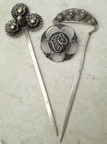 Lot bijoux art - 3, d'orient