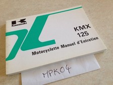 Manuel propriétaire Kawasaki KMX125 KMX 125 125KMX owner's manual
