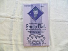 Ets RADIO PLAIT - TSF - catalogue 1928