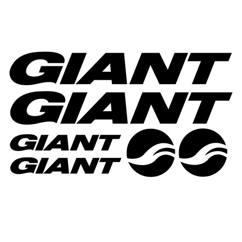 Giant bike frame - decal, set