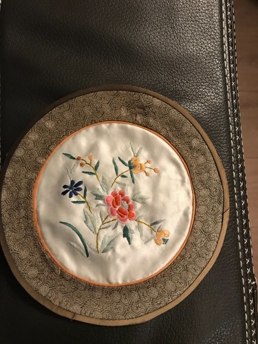 Napperon broderie soie chine - napperon,