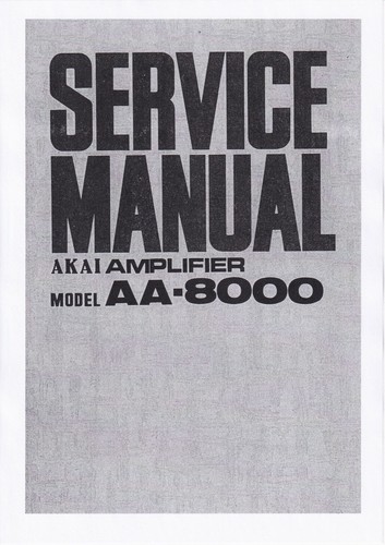 Service manuel instructions - service, d'instructions