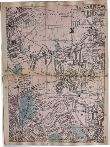 Plan rue c1900 londres - rue,