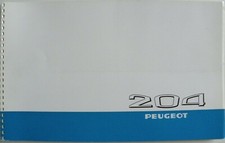 Brochure PEUGEOT 204 berline