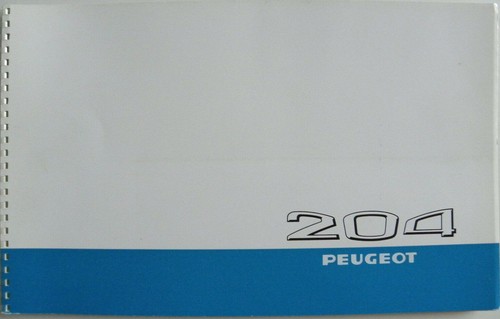 Brochure peugeot 204 berline - brochure,