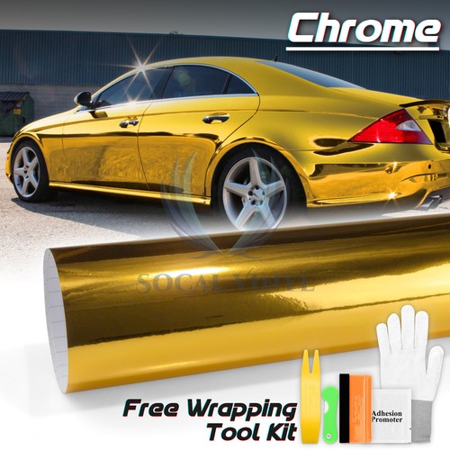 Chrome gold car vinyl - car,