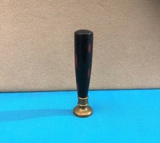 Ancien sceau Bois ou bakélite Décor noir rouge cachet de cire Bureau Collection