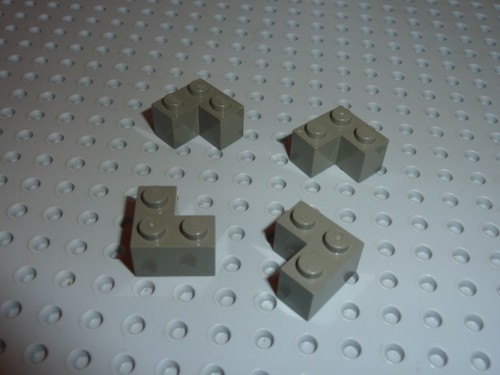 Lego olddkgray brick - 4, x