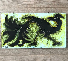 Grande plaque de verre décor