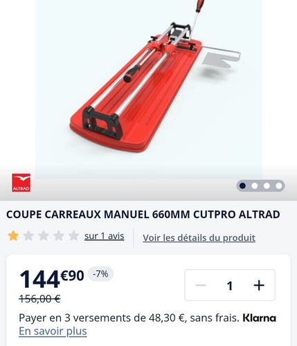Coupe carreaux manuel - coupe,