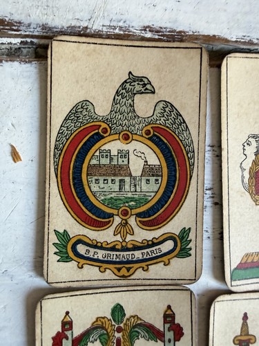 Jeu cartes ancien aluette - jeu,
