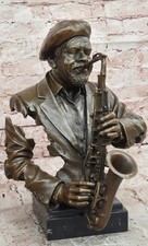 Statue Sculpture Musicien Sax