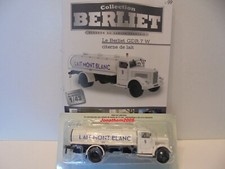COLLECTION BERLIET N° 99 -  GDR 7 W CITERNE DE LAIT MONT BLANC 1948 au 1/43°