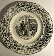 Assiette parlante Creil et