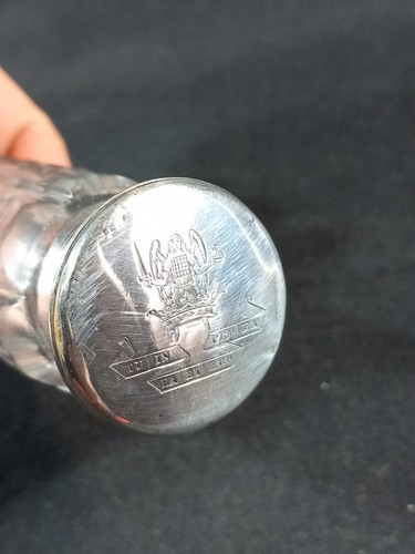 Flacon cristal taillé bouchon - flacon,