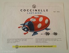 ANCIENNE PLANCHE JOUSTRA COCCINELLE  PROVENANT DU CATALOGUE 1960 AVEC TARIFS